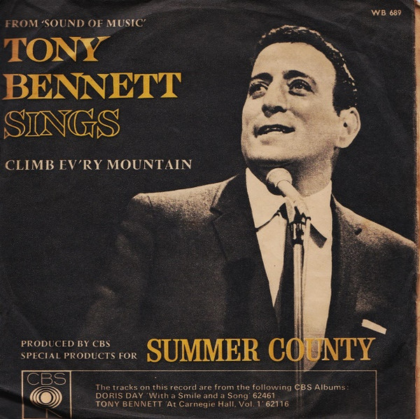 Tony Bennett - Climb Ev'ry Mountain' / Do Re Mi - Used Vinyl Record 7 image 1