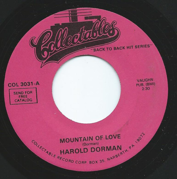 Mountain Of Love / Barefootin'