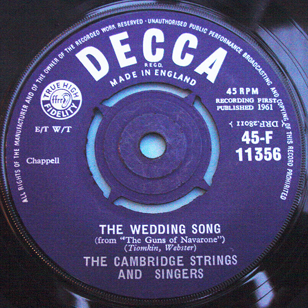 The Wedding Song / Guns Of Navarone