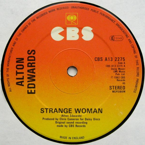 Alton Edwards - Strange Woman - Used Vinyl Record 12"