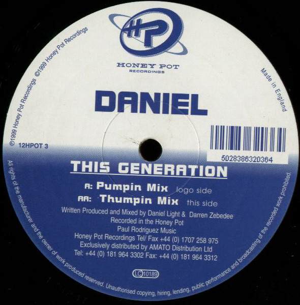 Daniel Light - This Generation - Used Vinyl Record 12" image 1