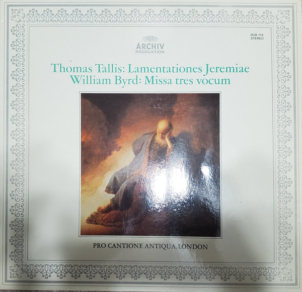 Lamentationes Jeremiae / Missa Tres Vocum