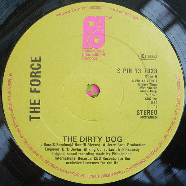 Force - Dirty Dog / Rock Your Baby - Used Vinyl Record 12" image 1