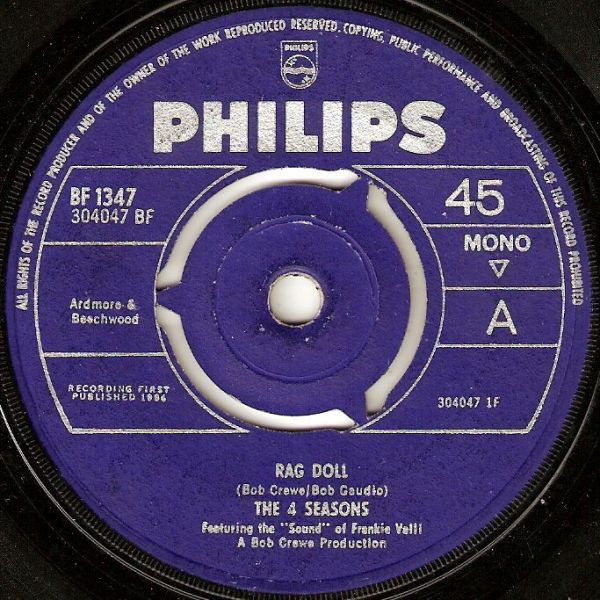 Four Seasons - Rag Doll - Used Vinyl Record 7" image 1
