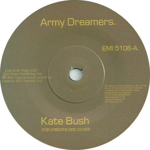 Kate Bush - Army Dreamers - Used Vinyl Record 7" image 1