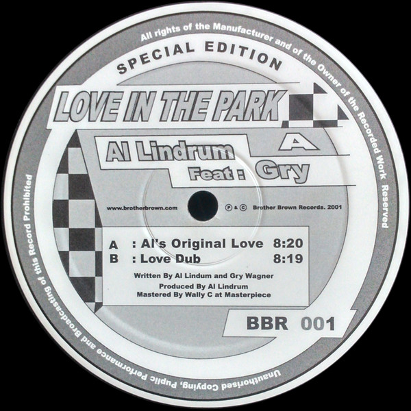Al Lindrum - Love In The Park - Used Vinyl Record 12" image 1