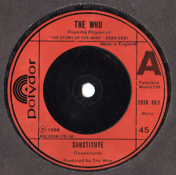 Who - Substitute - Used Vinyl Record 7" image 1
