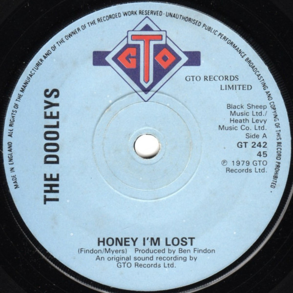 Dooleys - Honey I'm Lost - Used Vinyl Record 7" image 1
