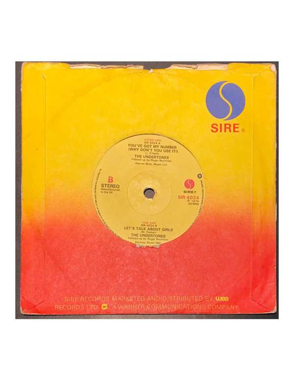 Undertones - You'Ve Got My Number - Used Vinyl Record 7" image 1