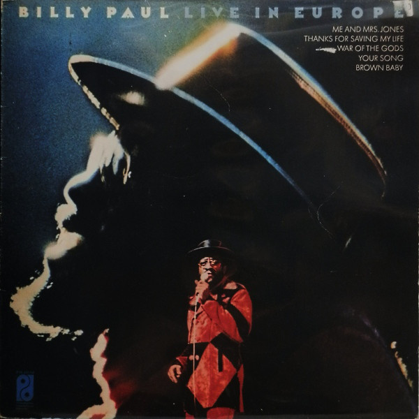 Billy Paul - Live In Europe - Used Vinyl Record image 1