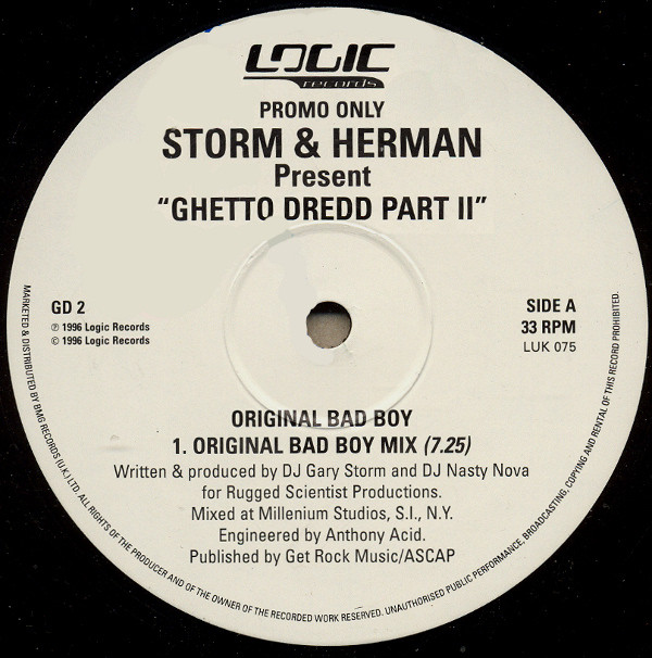 Storm & Herman - Ghetto Dredd Part II - Used Vinyl Record 12" image 1