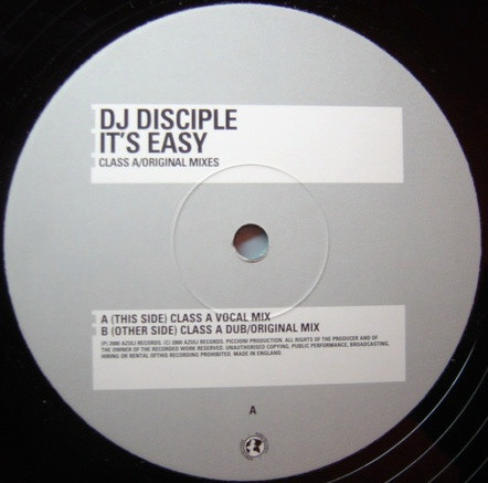 DJ Disciple - It's Easy - Used Vinyl Record 12" image 1