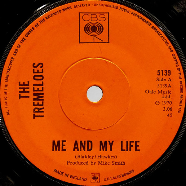 Tremeloes - Me And My Life - Used Vinyl Record 7" image 1