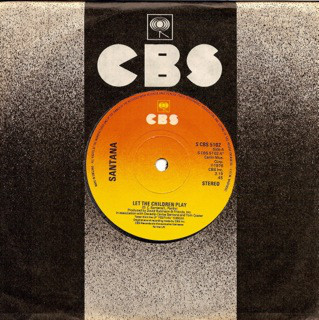 Santana - Let The Children Play - Used Vinyl Record 7" image 1