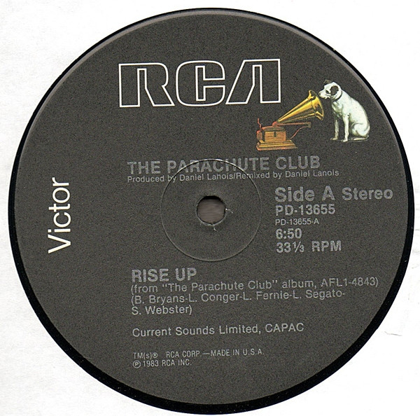 Parachute Club - Rise Up - Used Vinyl Record 12" image 1
