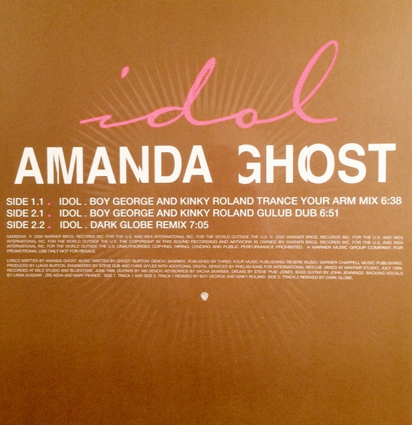 Amanda Ghost - Idol - Used Vinyl Record 12"
