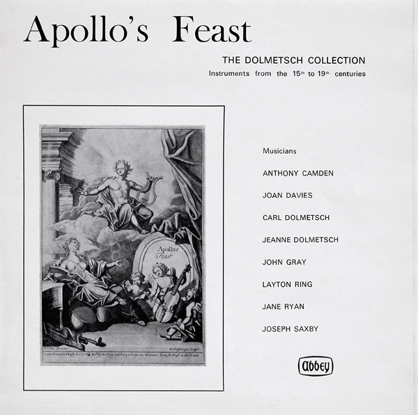 Apollo's Feast (The Dolmetsch Collection - Instruments From The 15th To 19th Centuries)