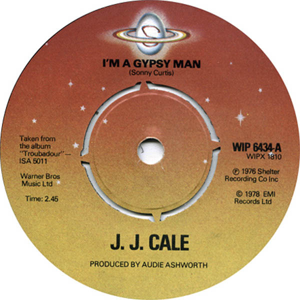 J.J. Cale - I'm A Gypsy Man - Used Vinyl Record 7" image 1