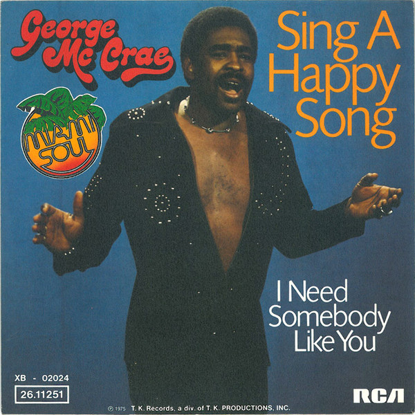 George McCrae - Sing A Happy Song - Used Vinyl Record 7" image 1