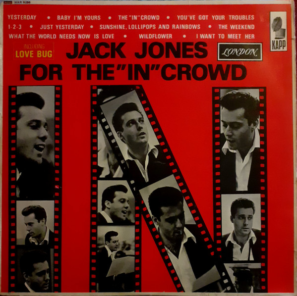 Jack Jones - For The "In" Crowd - Used Vinyl Record image 1