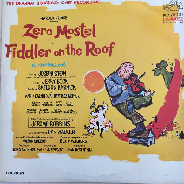 Fiddler On The Roof (The Original Broadway Cast Recording)