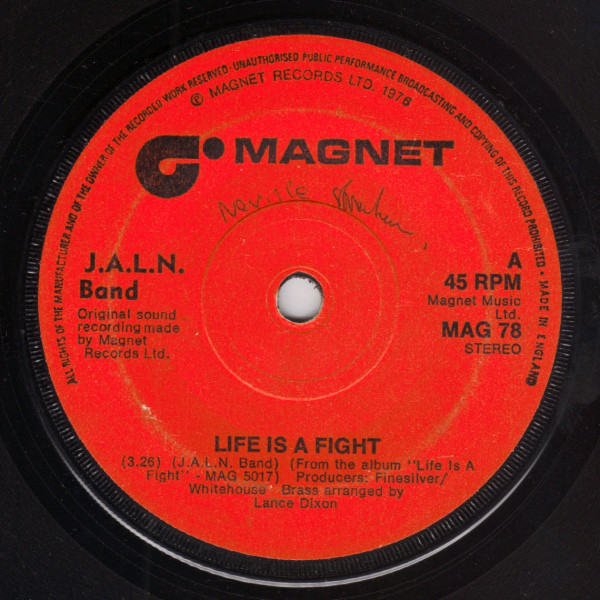 J.A.L.N. Band - Life Is A Fight - Used Vinyl Record 7" image 1