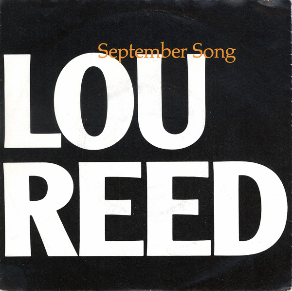 Lou Reed - September Song - Used Vinyl Record 7" image 1