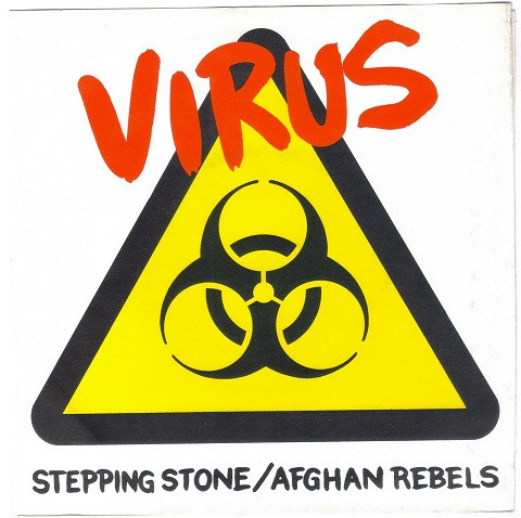 Virus - Stepping Stone / Afghan Rebels - Used Vinyl Record 7" image 1