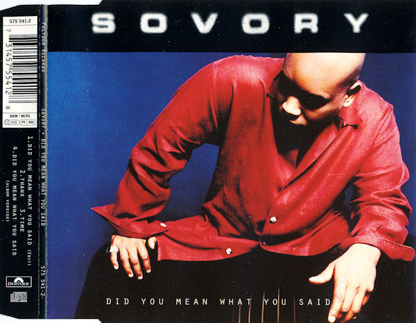 Sovory - Did You Mean What You Said - Used CD image 1