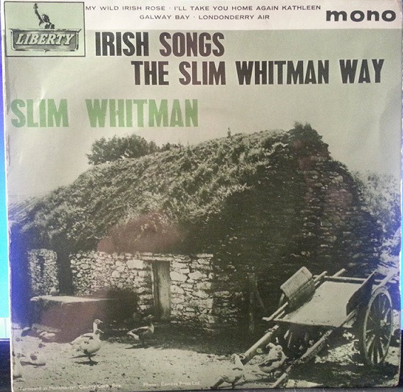 Slim Whitman - Irish Songs The  Way - Used Vinyl Record 7" image 1