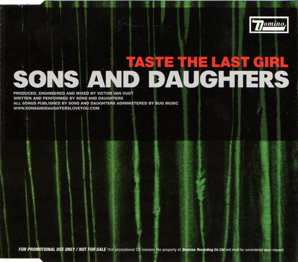 Sons And Daughters - Taste The Last Girl - Used CD image 1