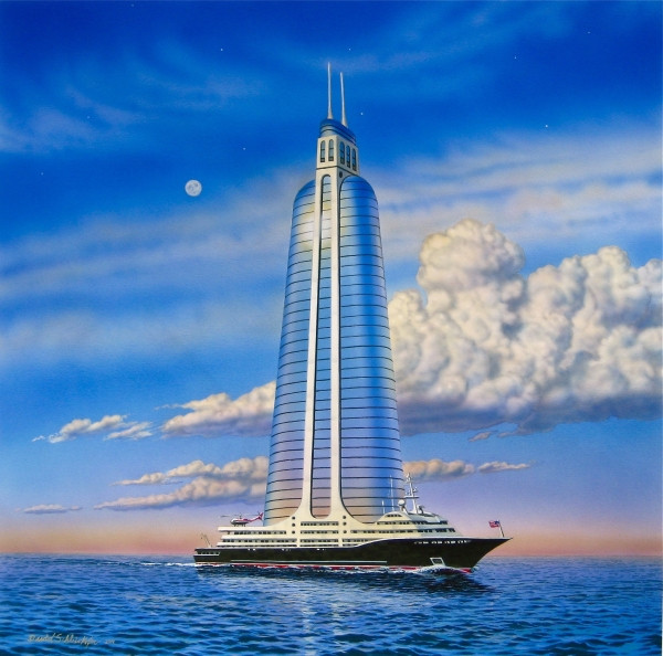 Skyscraper On A Megayacht