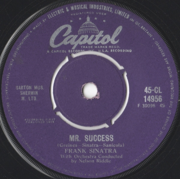 Frank Sinatra - Mr. Success - Used Vinyl Record 7" image 1