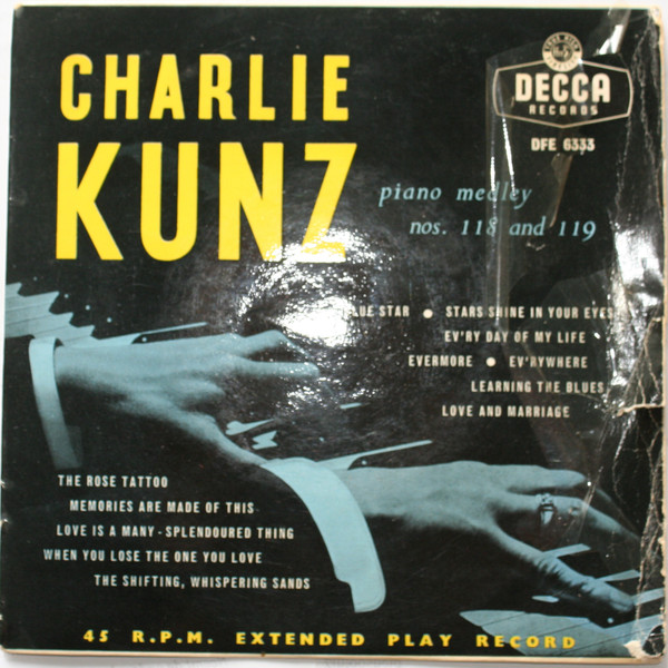 Charlie Kunz - Piano Medley Nos.118 And 119 - Used Vinyl Record 7" image 1