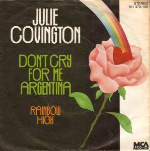 Julie Covington - Don't Cry For Me Argentina - Used Vinyl Record 7" image 1