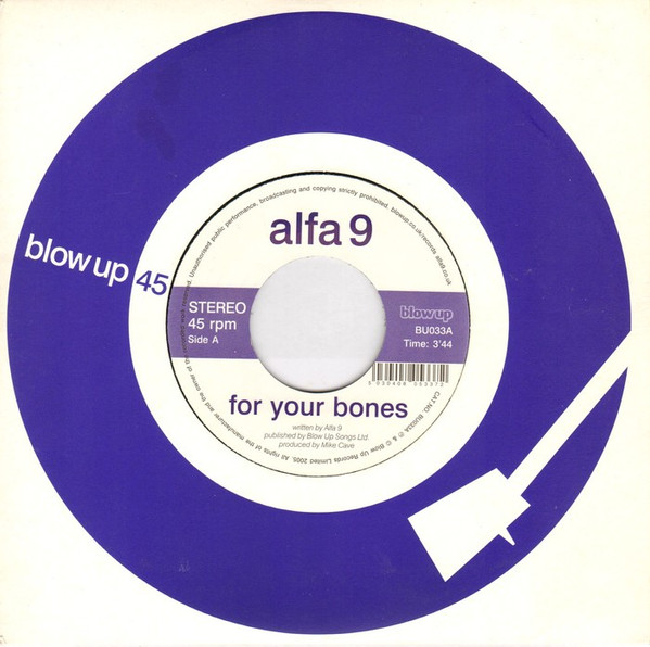 Alfa 9 - For Your Bones - Used Vinyl Record 7" image 1