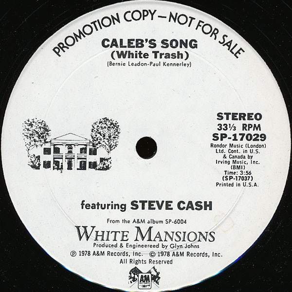 Caleb's Song (White Trash) / Bad Man