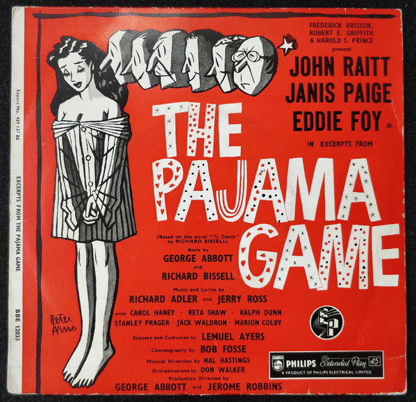 John Raitt - Pajama Game - Used Vinyl Record 7" image 1