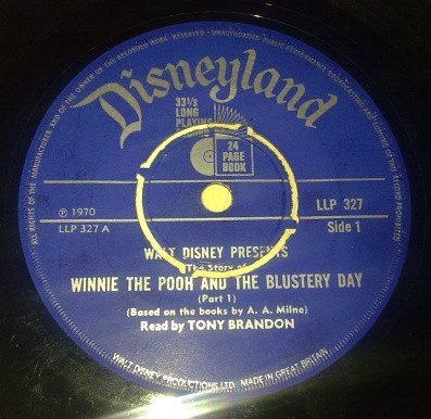 Various - Winnie The Pooh And The Blustery Day - Used Vinyl Record 7" image 1