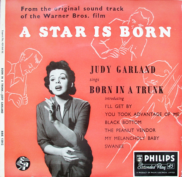 Judy Garland - Born In A Trunk - Used Vinyl Record 7" image 1