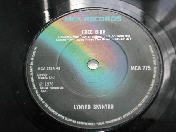 Lynyrd Skynyrd - Free Bird - Used Vinyl Record 7" image 1