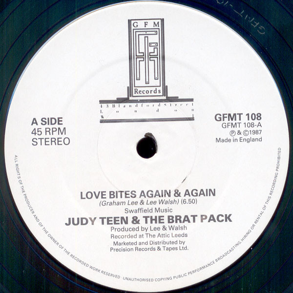 Judy Teen - Love Bites Again & Again (Extended 12" Mix) - Used Vinyl Re image 1