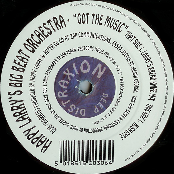 Happy Larry's Big Be - Got The Music - Used Vinyl Record 12" image 1