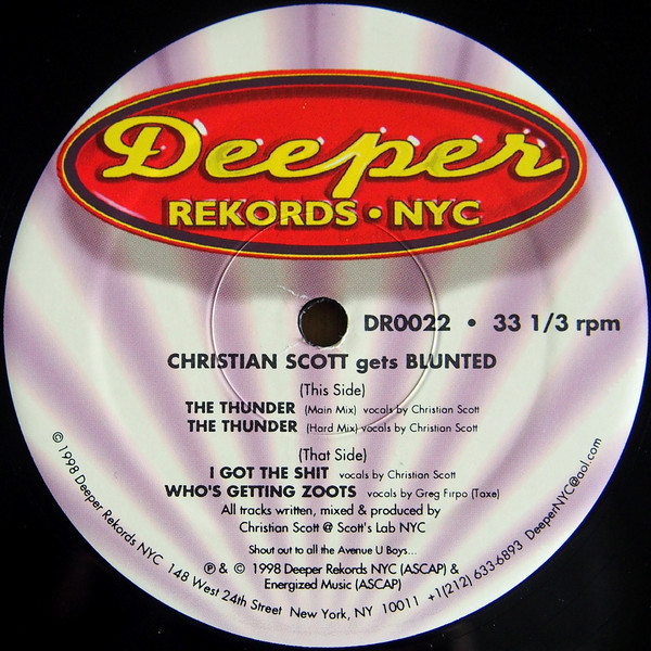 Christian Scott - Gets Blunted - Used Vinyl Record 12" image 1