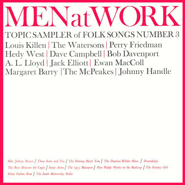 Various - Men At Work - Topic Sampler Of Folk Songs Number 3 - Used Vin image 1