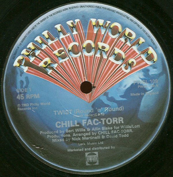 Chill Fac-Torr - Twist (Round 'n' Round) - Used Vinyl Record 12" image 1