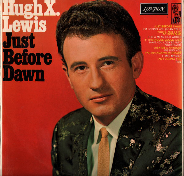 Hugh X. Lewis - Just Before Dawn - Used Vinyl Record image 1