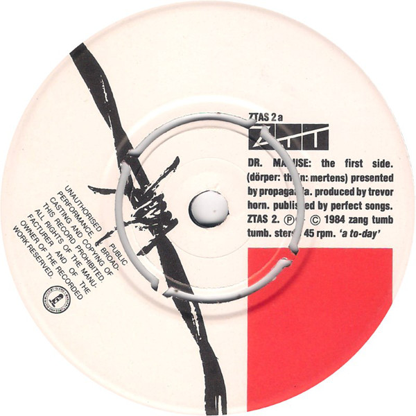 Propaganda - Nine Lives Of Dr. Mabuse - Used Vinyl Record 7" image 1