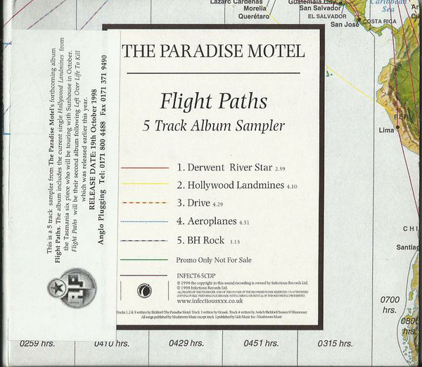 Paradise Motel - Flight Paths (5 Track Album Sampler) - Used CD image 1