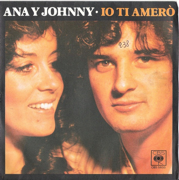 Ana Y Johnny - Io Ti Amerò - Used Vinyl Record 7"